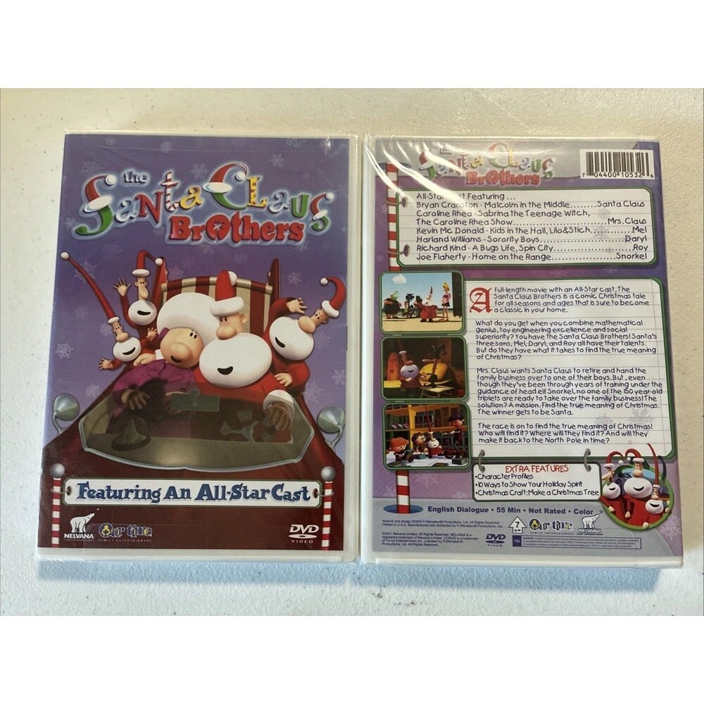 The Santa Claus Brothers DVD 2001 Holiday Movie Kids Family NEW Factory Sealed
